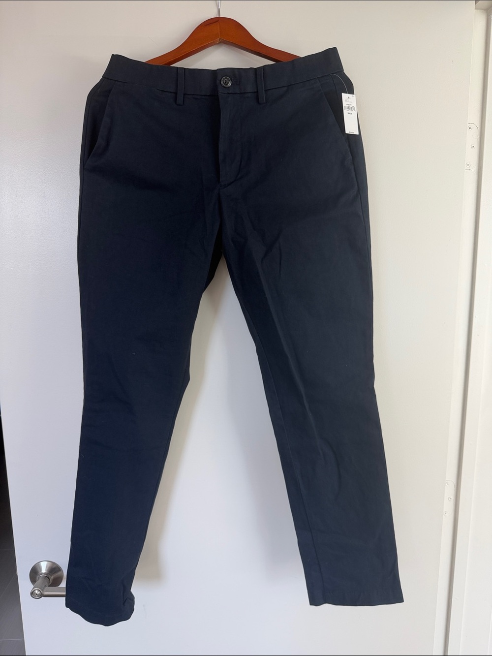 GAP Men's Dark Navy Chinos - Straight Slim Fit